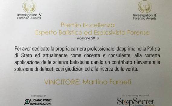 Award Balistica Forense
